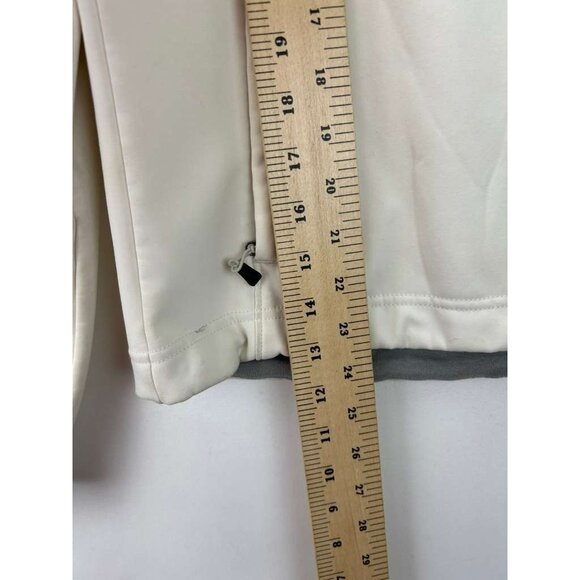 The North Face Women’s Size Medium Off White Softshell Full Zip Jacket - Picture 6 of 16